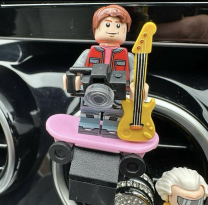 Back To The Future Car Air Freshener Mini Figure Clip Vent Marti Doc Scent Gift