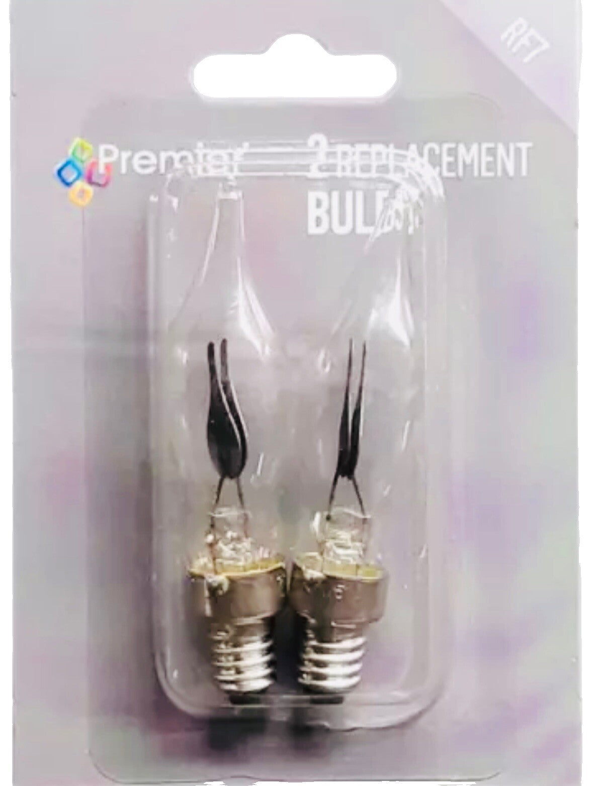 2 Replacement Candle Bridge Bulbs RF7 E10Lights Spare Flicker Clear Bulb 10mm