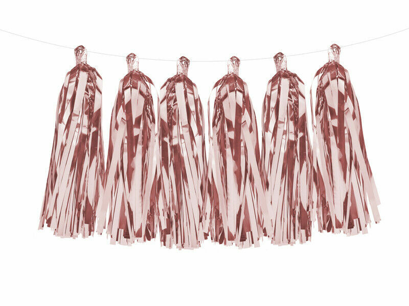 Christmas party Rose Gold 14 Tassel Garland Decoration1.5m string Decoration
