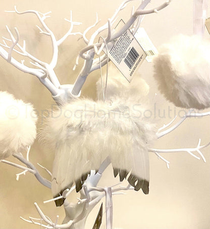 Christmas Guardian Angel Wings Feather Gift Hanging Xmas Tree Decoration