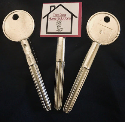 Security Rack Bolt window Door dead Lock 55mm silver white star hex key spare