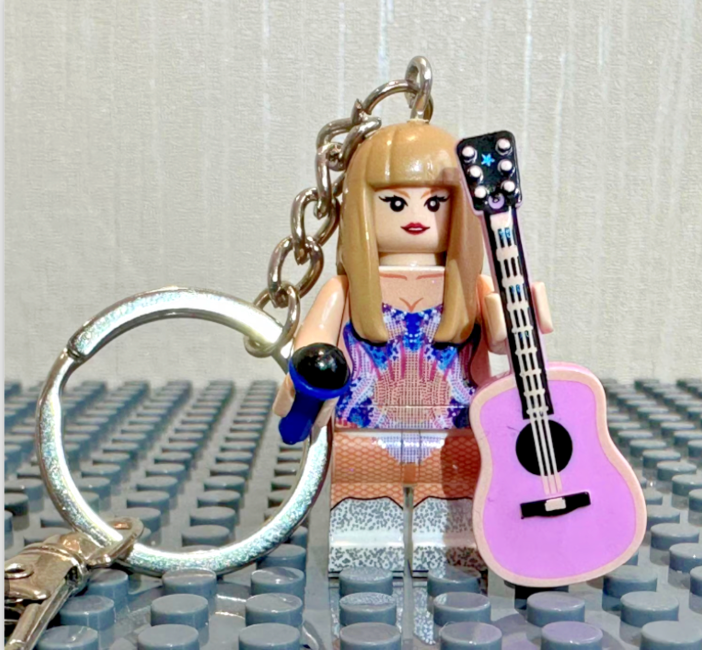 Cute Taylor Inspired 3D Mini Figure Keyring Keychain Eras Gift Music Pop Singer