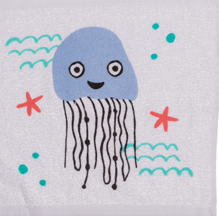 Xmas Sealife Fish Shark Magic Flannel Towel Kids Wash Cloth Bath Seahorse Nemo
