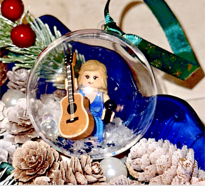 Christmas Taylor Mini Figure Bauble Hanging Snowflake Tree 3D Eras Tour Handmade