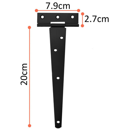 TEE T HINGE GARDEN OUTDOOR BRACKET GATE GARAGE 4"  6" 8" 10" 12"  300mm SCREWS+