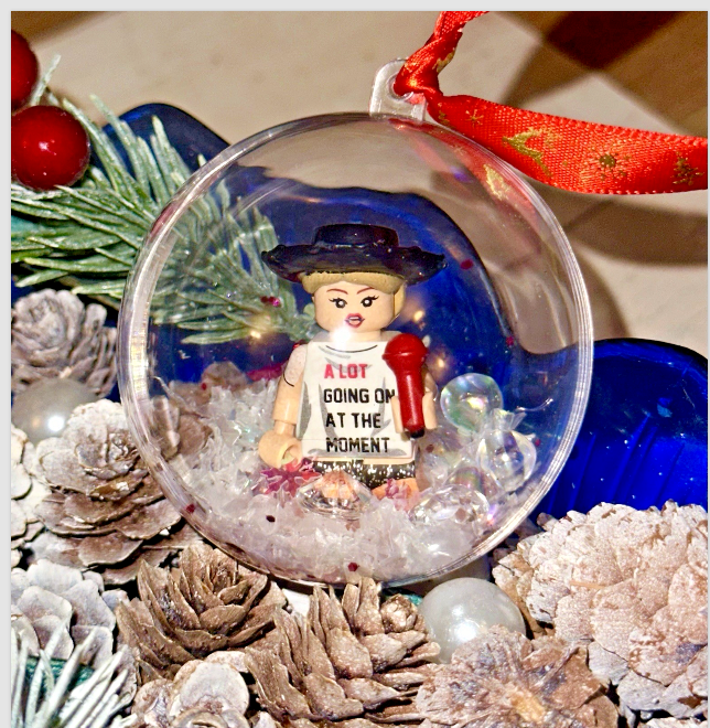 Christmas Taylor Mini Figure Bauble Hanging Snowflake Tree 3D Eras Tour Handmade