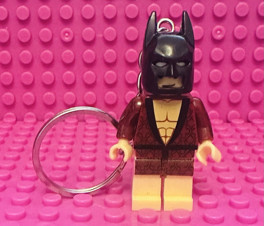 Batman In Robe Valentines Keyring 3D DC Bag Charm Car Chain Keys Gift Boyfriend