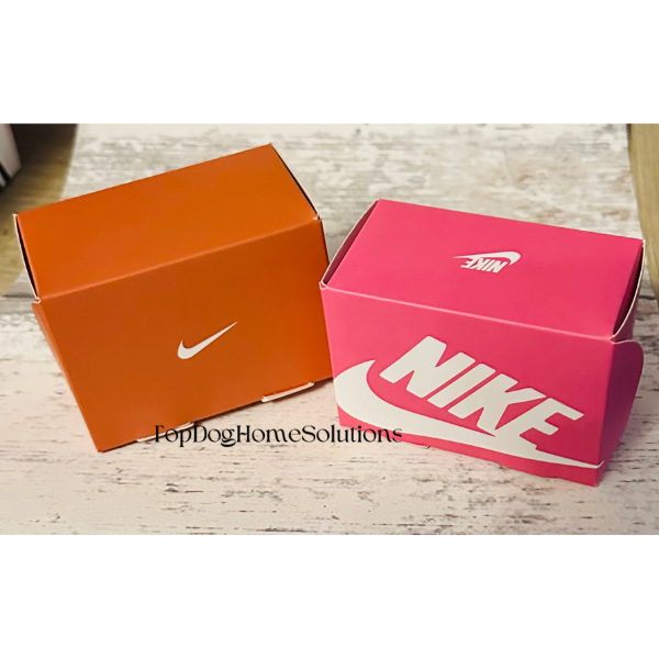 Nike Mini Trainer Sneaker Shoe Box Gift Sport Football Red White Blue Pink Green
