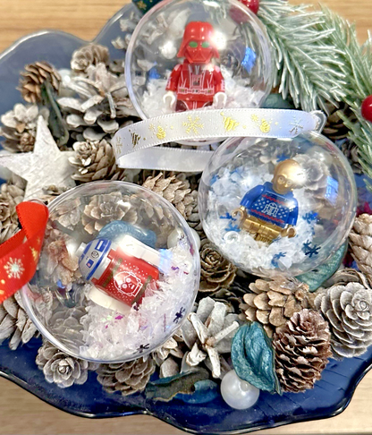 Christmas Star Wars Mini Figure Bauble Hanging Snowflake Tree 3D  Handmade Xmas