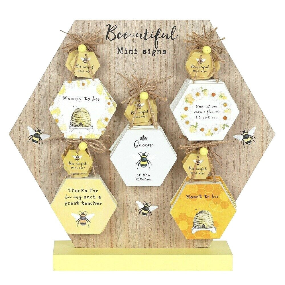 Queen Bee - eutiful wood hanging Wall signs gift Teacher Mum to be Plaque