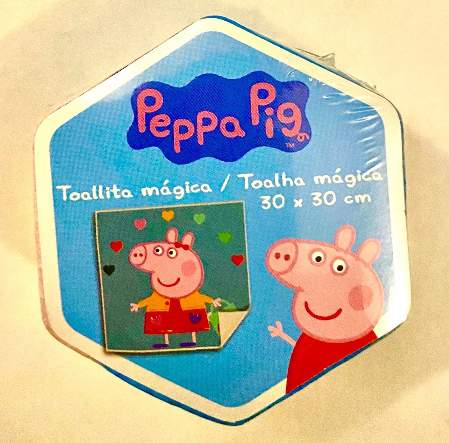 Peppa Pig & George kids magic flannel Expanding wash cloth bath travel towel