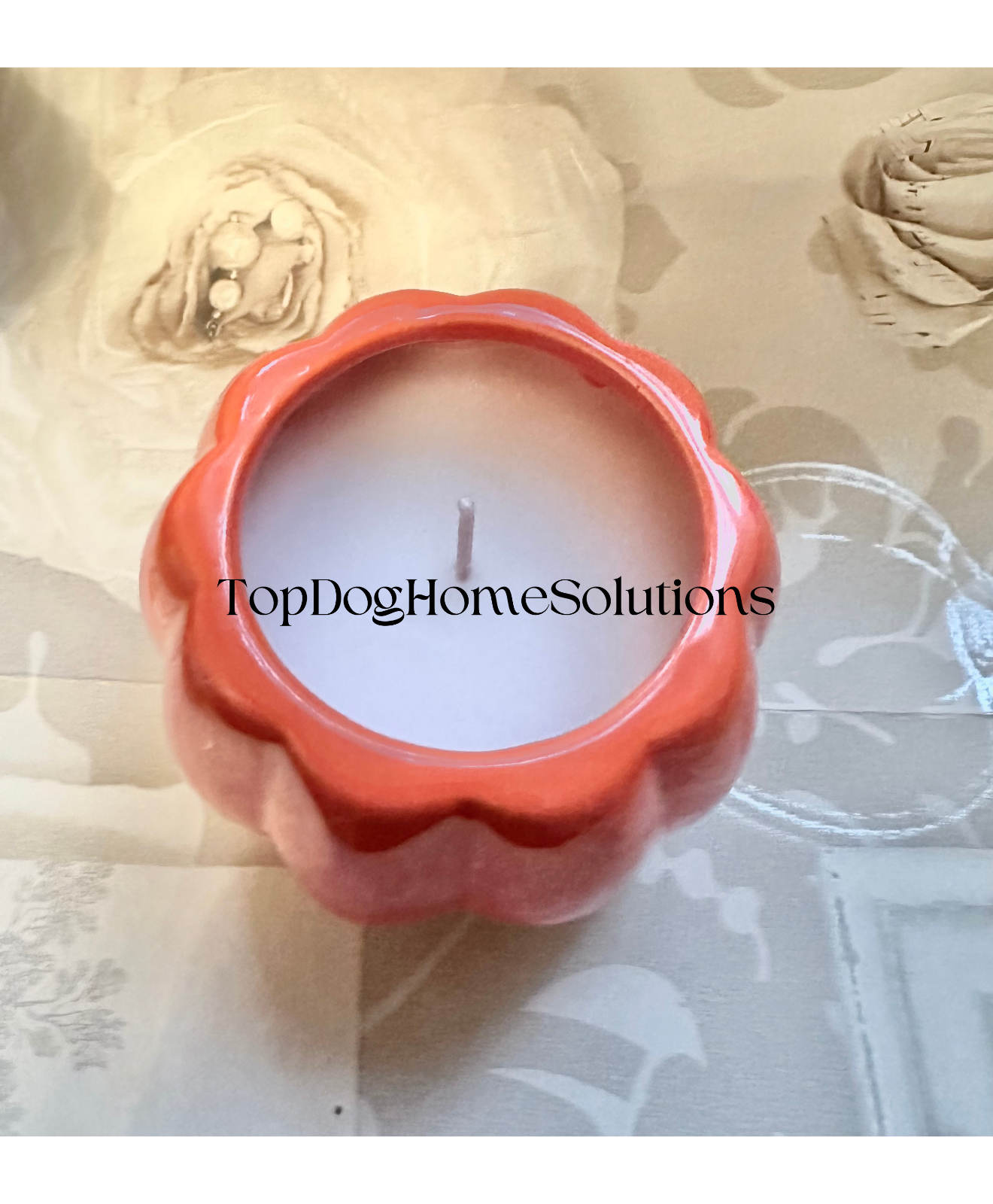Witch Candle Halloween Pumpkin & Book of spells Scented Gift Ornament Vanilla