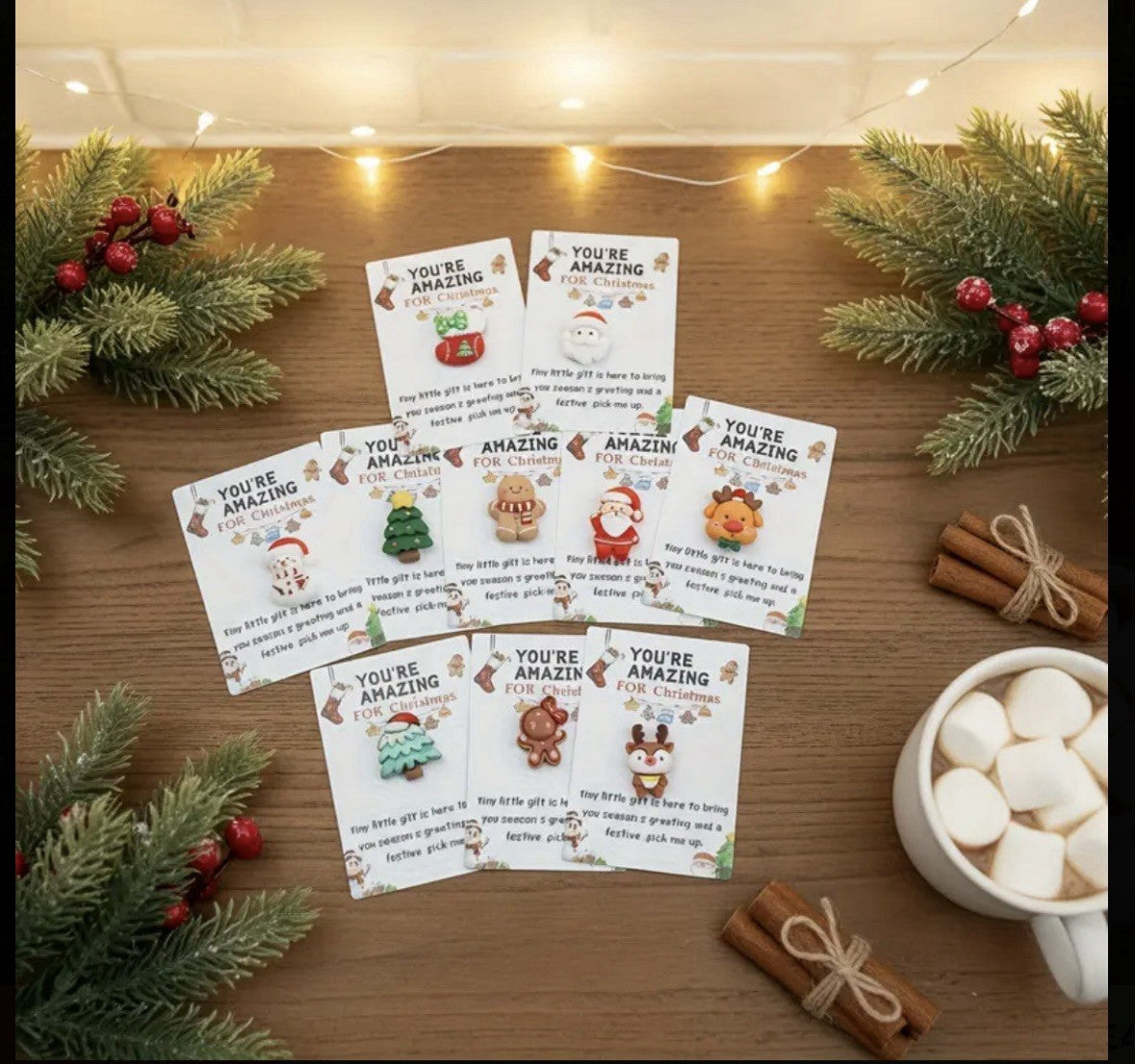 Christmas Gift Pocket Hug Your Amazing Santa Reindeer In Card Gift Secret Santa