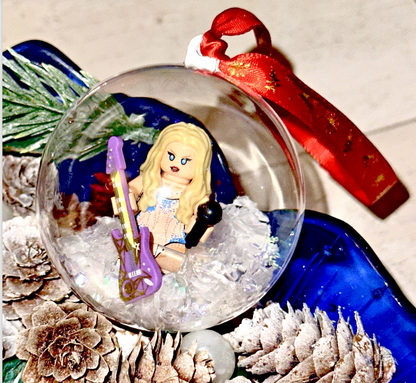 Christmas Taylor Mini Figure Bauble Hanging Snowflake Tree 3D Eras Tour Handmade
