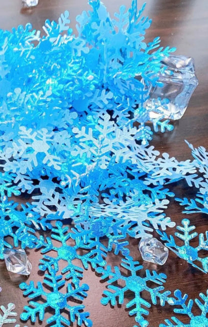 Snowflakes Christmas Confetti 20mm Table Sprinkles Party Decorations Xmas 300pcs