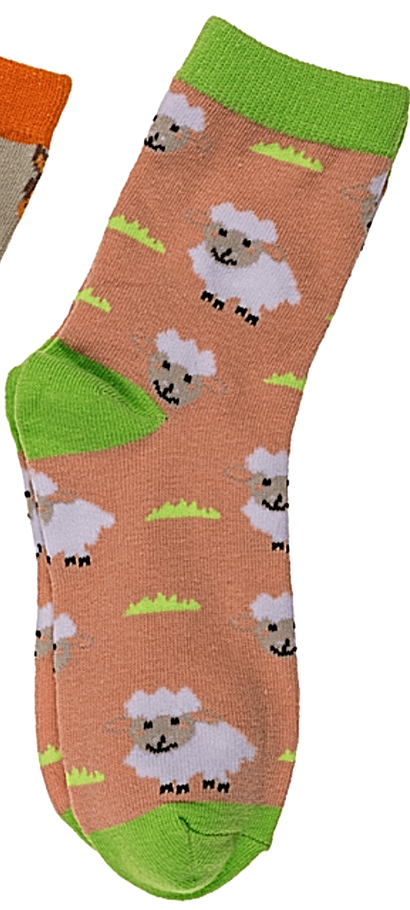 Animal Magic Flannel Socks Xmas Kids pair expanding travel Novelty compact Gift