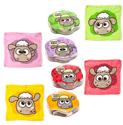 Shaun The Sheep Magic flannel Compressed Travel Towel wash bath kids Holiday