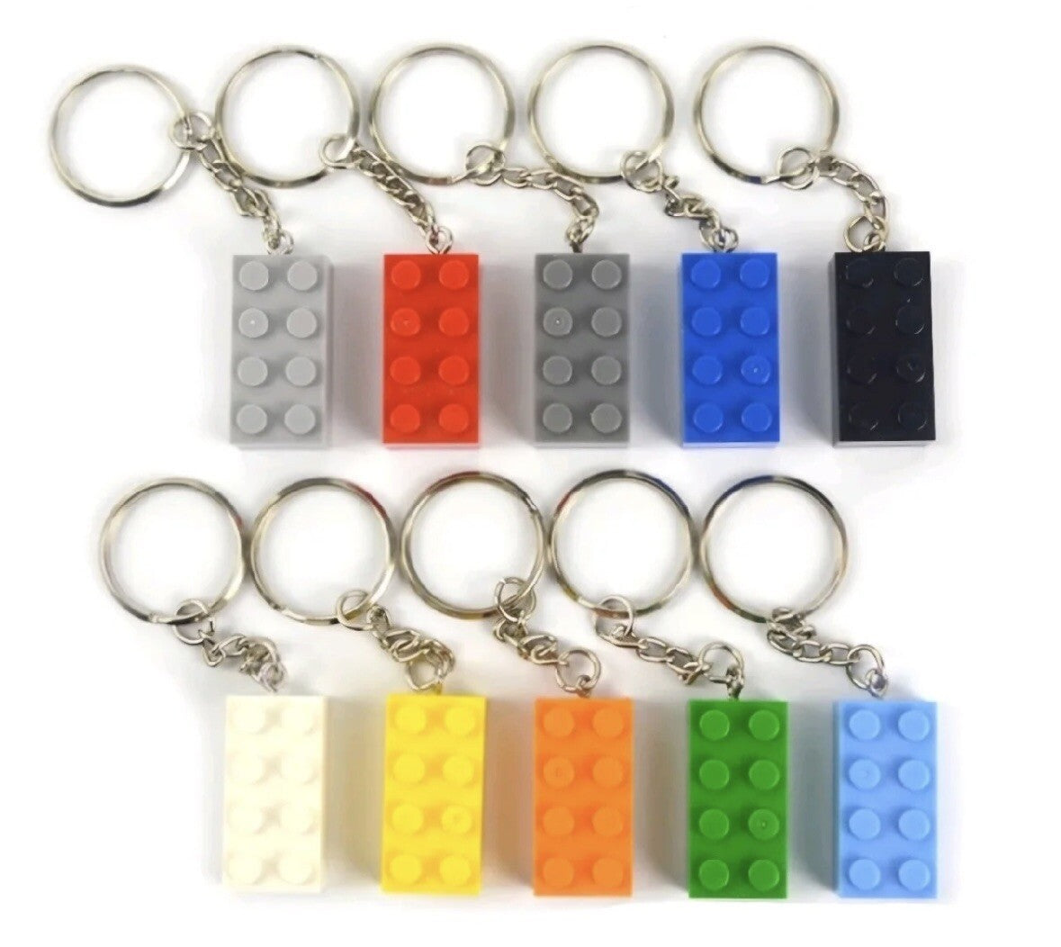 Brick Keyring Key Car KeyChain compatible With building bricks Blocks Gift Toy