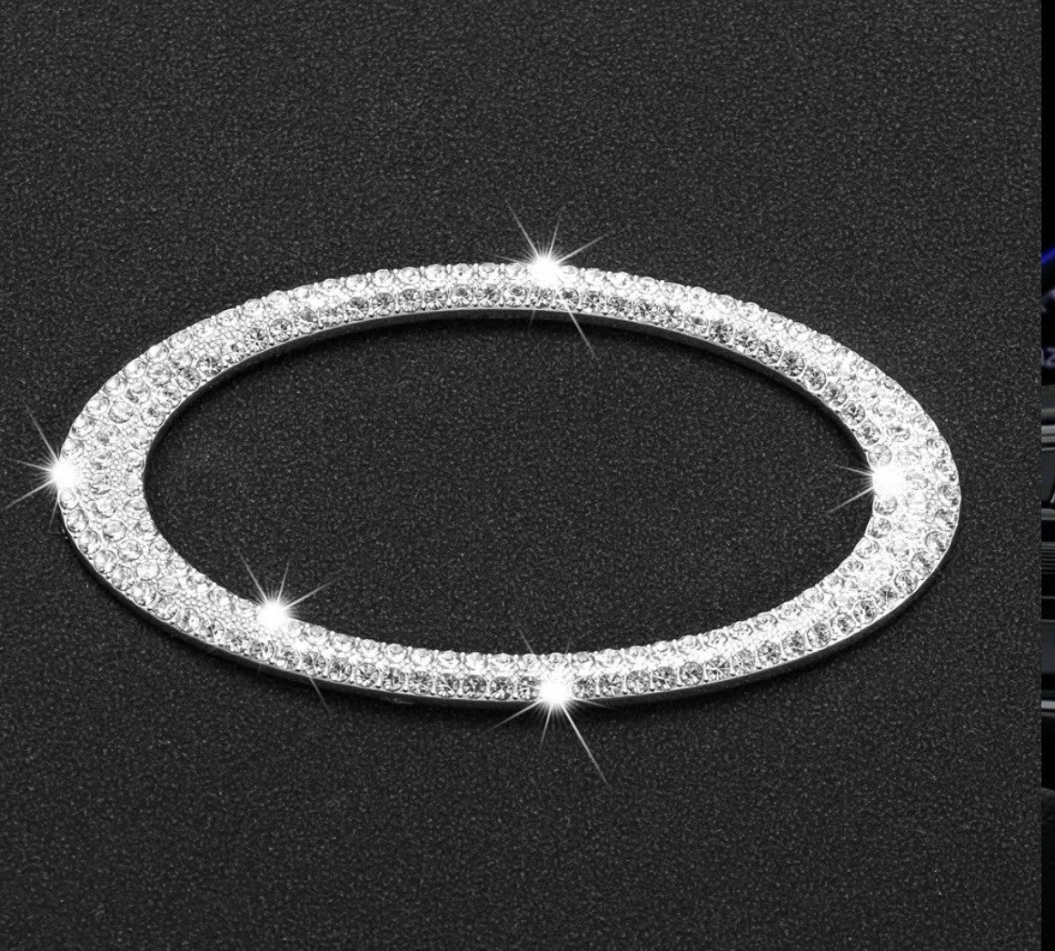 Car Kia Rhinestone Steering Wheel Center Emblem crystal Diamond Sticker Logo