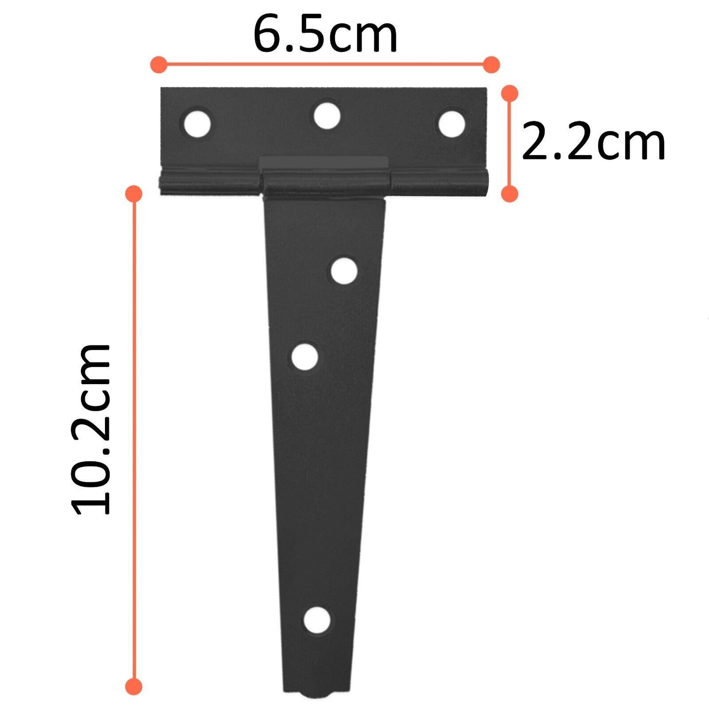 TEE T HINGE GARDEN OUTDOOR BRACKET GATE GARAGE 4"  6" 8" 10" 12"  300mm SCREWS+