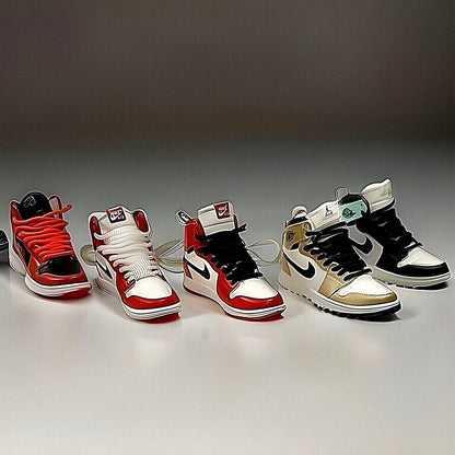 Mini Nike Keyring Sneakers 🔥3D Jordan 1 keychain Trainer Sports Shoe & gift box