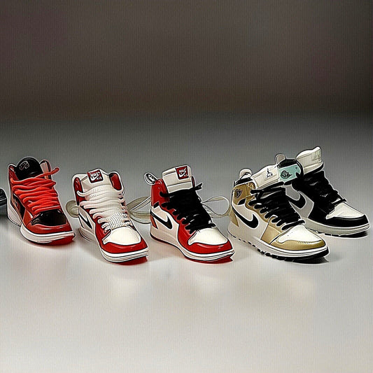 Mini Nike Keyring Sneakers 🔥3D Jordan 1 keychain Trainer Sports Shoe & gift box