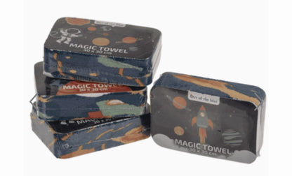 Space Rocket Magic Flannel Man Face Towel cloth Kids Bath Wash bath travel