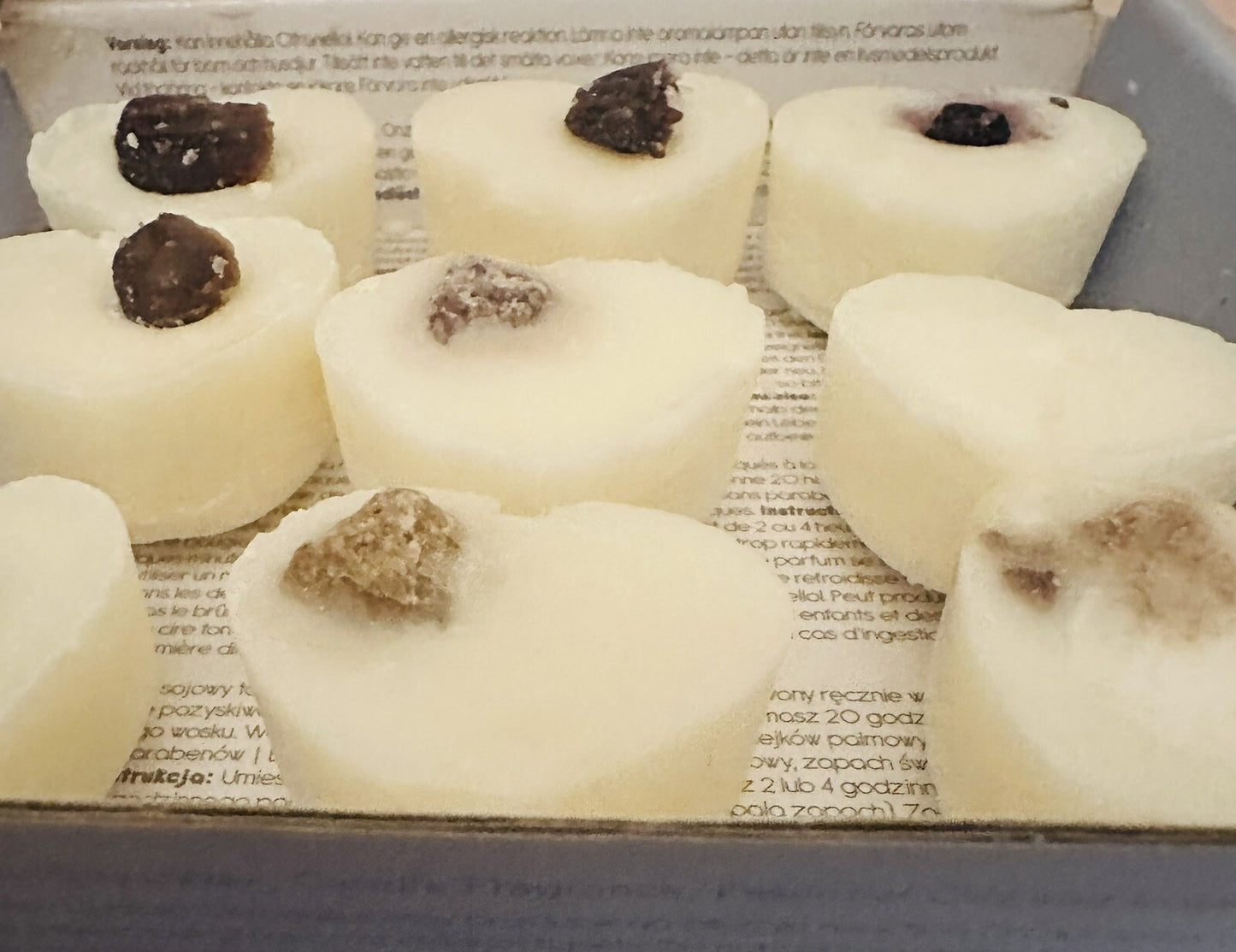Strawberry Cream Blueberry Set 9 Handmade Soya Wax Melts Vegan Palm Oil Free