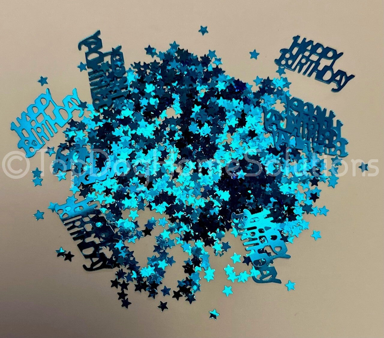 Happy Birthday table confetti Party scatter Bright Pink or Bright Blue