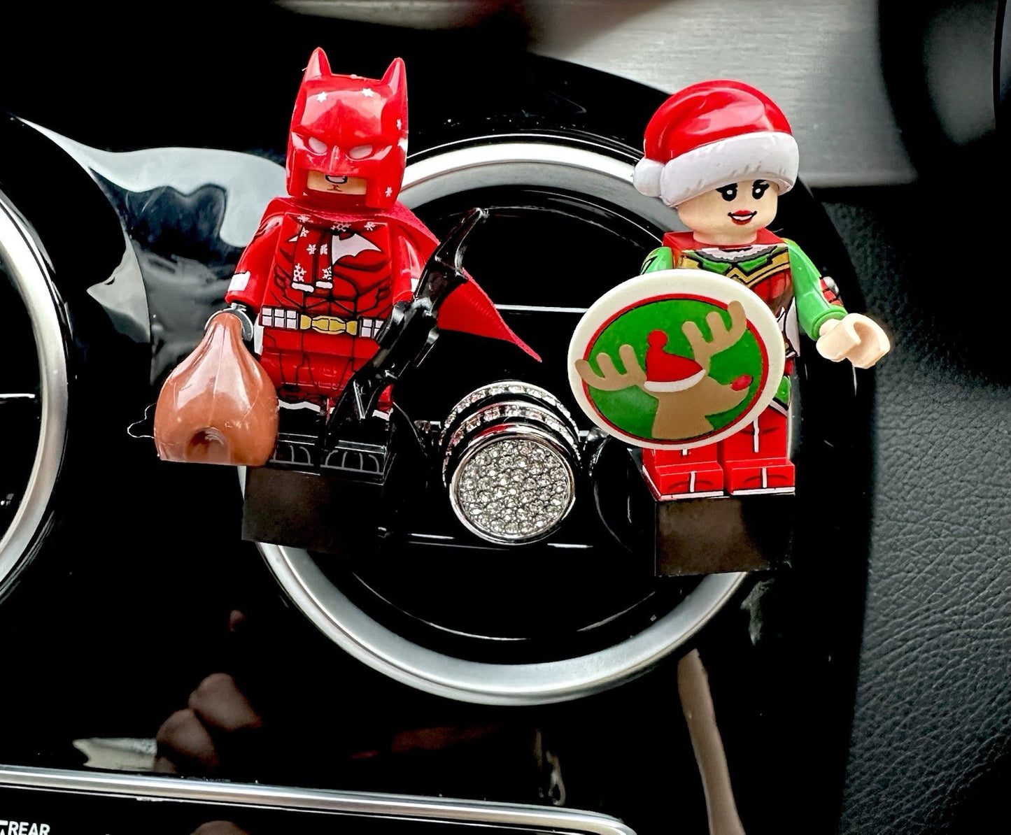Christmas Batman Car Air Vent Freshener Mini Figure Clip Scent Handmade Gift