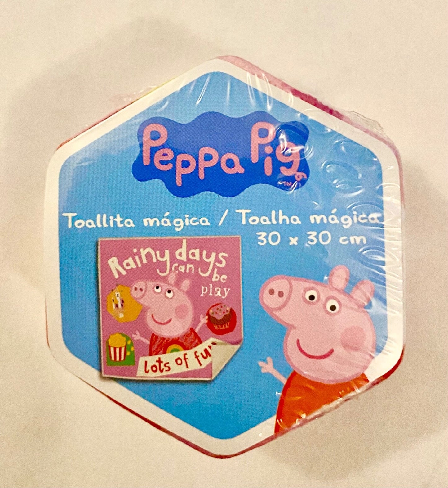 Peppa Pig & George kids magic flannel Expanding wash cloth bath travel towel