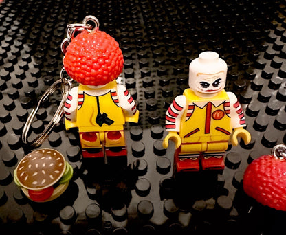 McDonalds Ronald McDonald Figure keyring 3D Bag Charm present gift Bricks Mini