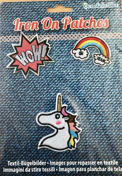 3 Sequin Motif Badges Clothes Fabric Patch Embroidered iron sew Appliqué Design