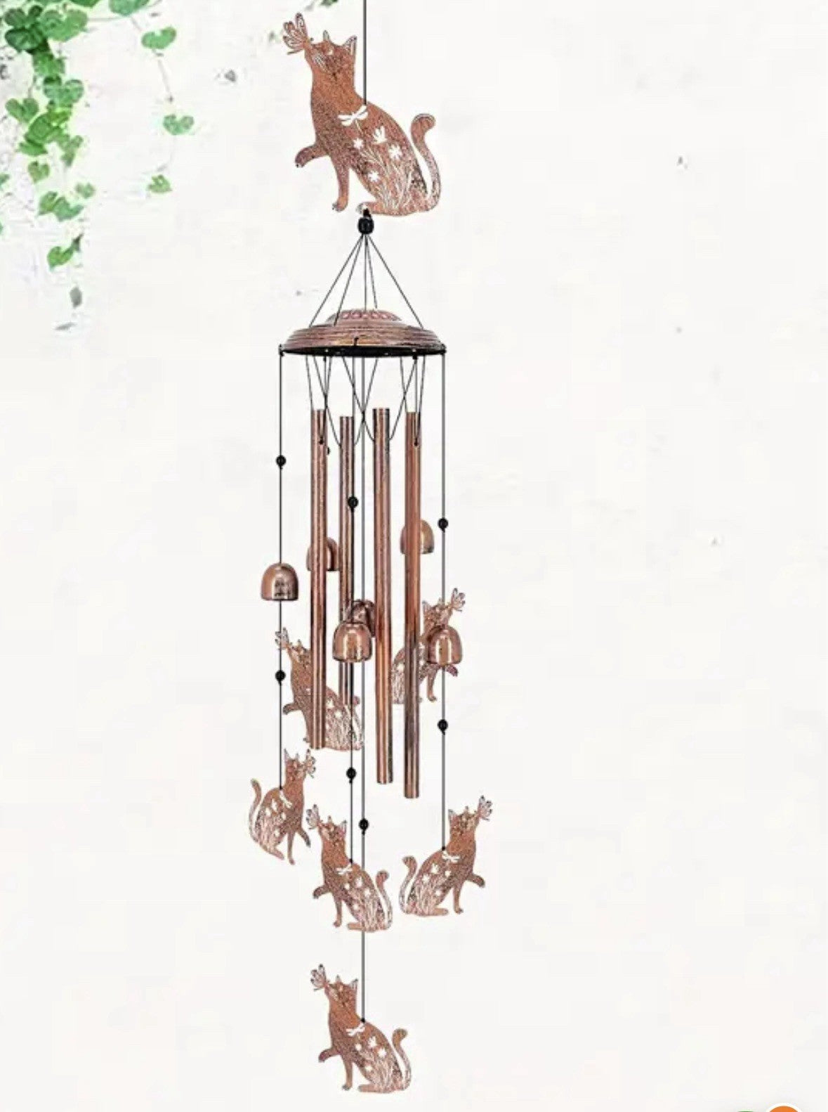 Animal Cat Dog Wind Chime Turtle Butterfly Outdoor Metal Home Patio Porch Garden