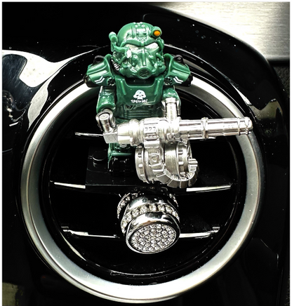 Fallout T60 Car Air Freshener Mini Figure Gaming Clip Vent Scent Gift