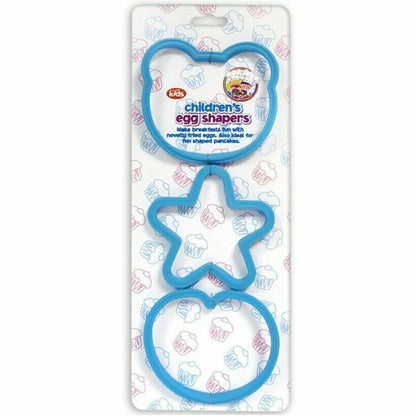 Kids Fried Poacher Egg Shapers Teddy Heart Star Pancake Mould Pan Cook Egg
