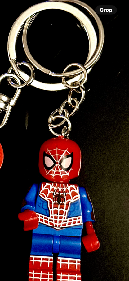 2 Cute Hello Kitty Spiderkitty Spider Man Set Pair Keyring Hearts Couples