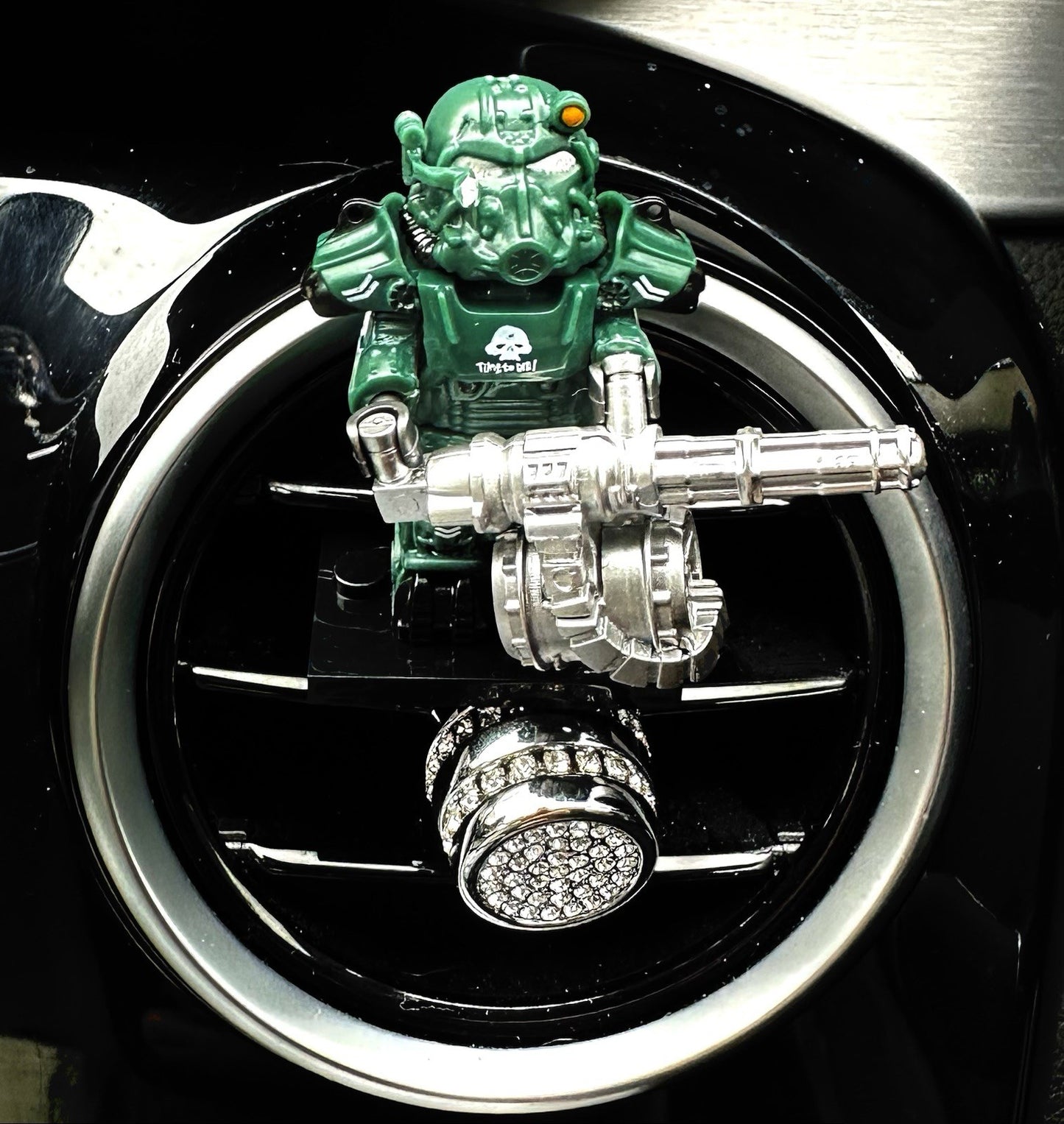 Fallout T60 Car Air Freshener Mini Figure Gaming Clip Vent Scent Gift