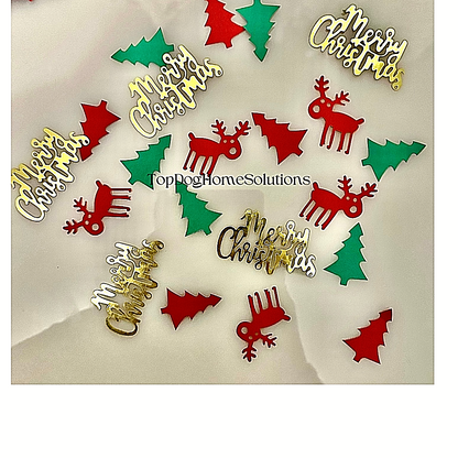Christmas Table Confetti Xmas Trees Reindeer Decoration Sprinkles Party 100 pcs