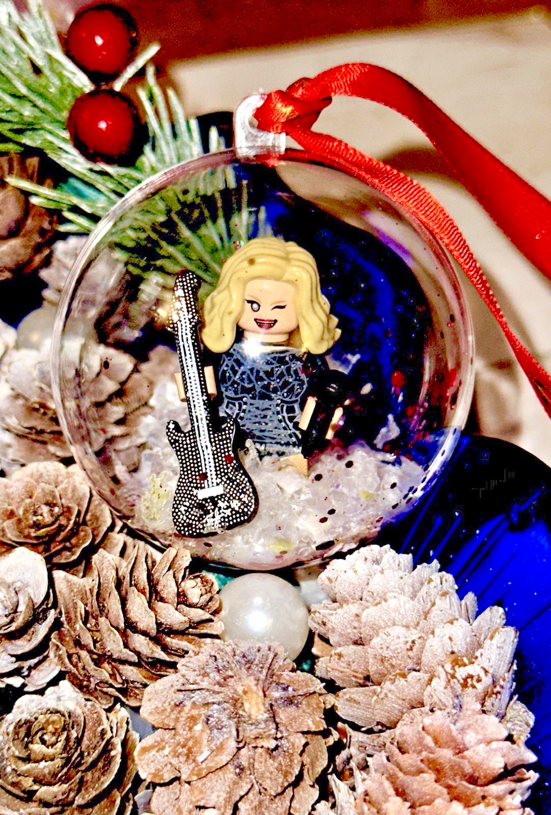 Christmas Taylor Mini Figure Bauble Hanging Snowflake Tree 3D Eras Tour Handmade