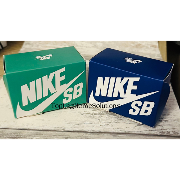 Nike Mini Trainer Sneaker Shoe Box Gift Sport Football Red White Blue Pink Green