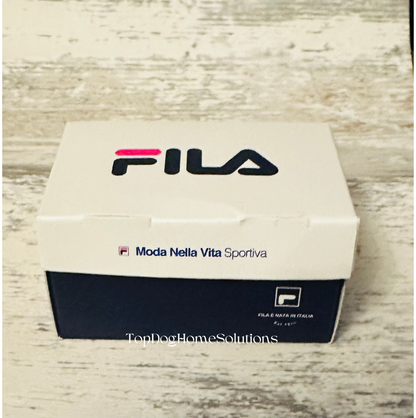 Vans & Fila Mini Trainer Sneaker Shoe Box Gift Sports Football Black White Blue
