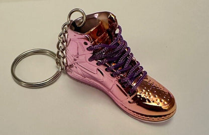3d nike Sneaker trainer key ring Jordans metallic Mini sports shoe Gift Box High