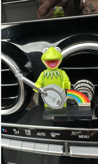 The Muppets Kermit Custom Lego Car Air Freshener Mini Figure Clip Vent  71033
