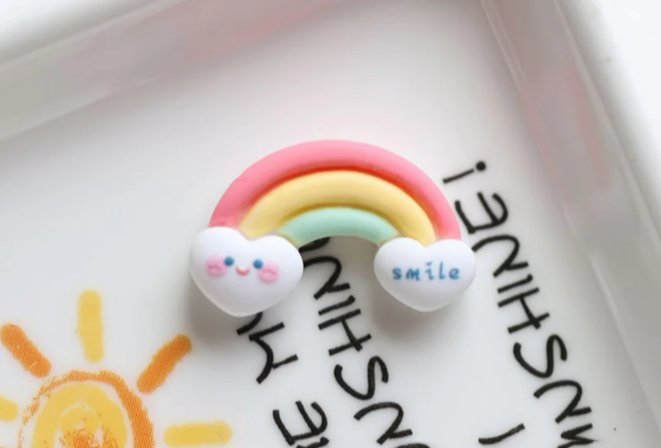 Card Craft Embellishment Cloud Moon Flatback Cabochons Nursery Rainbow Sun Star