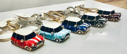 Mini Cooper Car Keyring Key Chain Gift Blue/Red/Black/Wine Rhinestone Metal Gift