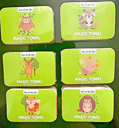 Xmas Magic Flannel Deer Animals Face Towel cloth Kids Bath Wash Gift Christmas