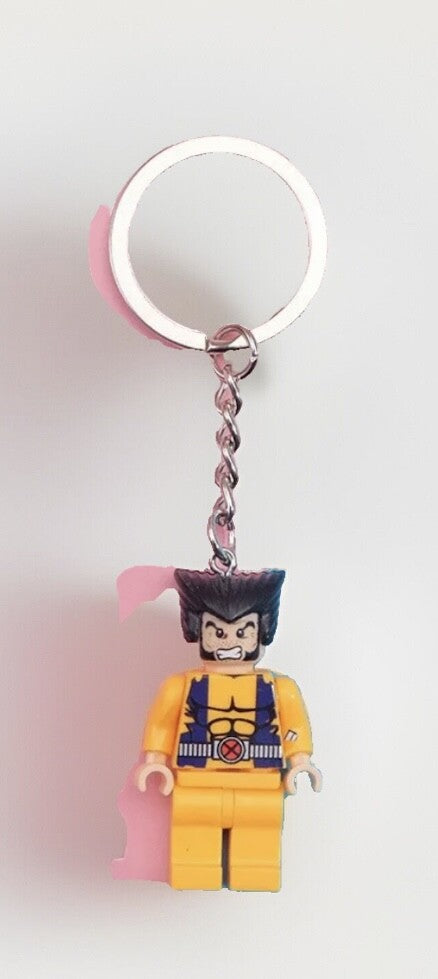 Marvel Iron Man Wolverine 3D Keyring Bag Charm Car Chain Key Gift