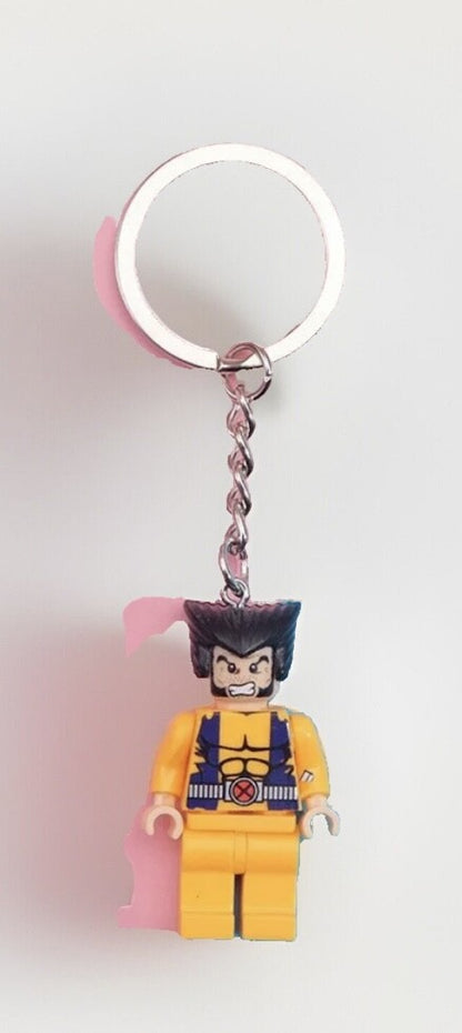 Marvel Iron Man Wolverine 3D Keyring Bag Charm Car Chain Key Gift