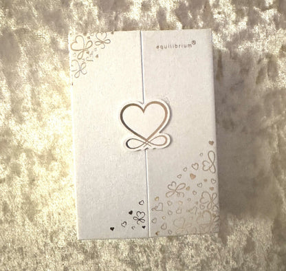 Ladies Valentines Heart Earrings Necklace Jewellery Gift Set Silver Diamanté